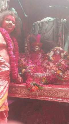 A procession is carried out with Bhole Baba and Mother Parvati on this day