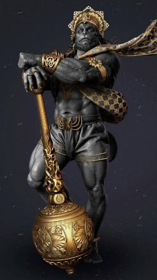 Hanumanji's life like sculpture