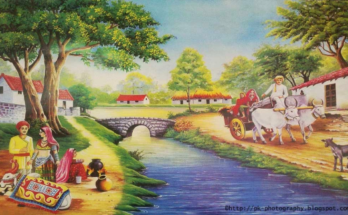 Village Painting From Pk Photography