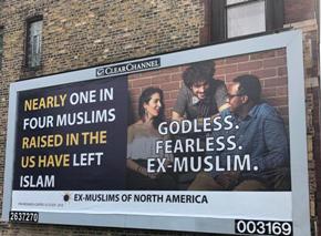 First ever Ex Muslim Billboard in US featured