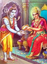 Maa Annapurna Gives Alms to Prabhu Shiva 2-Featured