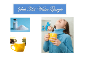 Salt Hot Water Gargle