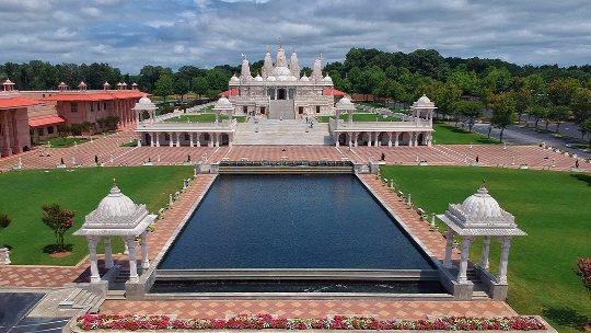BAPS Shri Swaminarayan Mandir, Atlanta, GA, USA front view